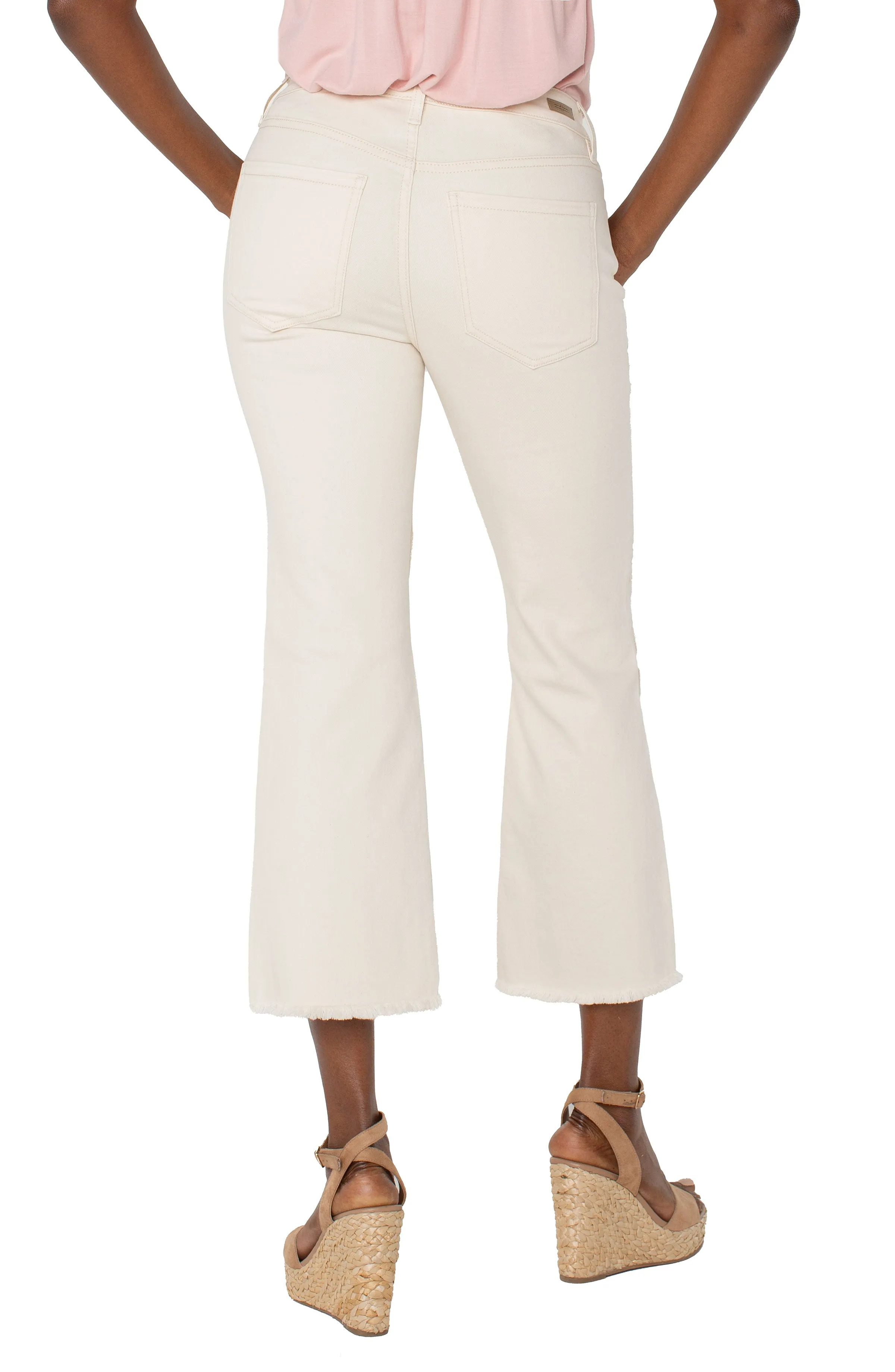 Ecru Hannah Crop Flare