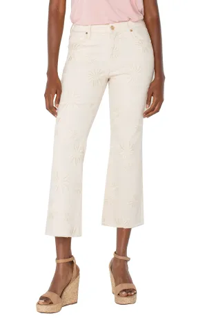 Ecru Hannah Crop Flare