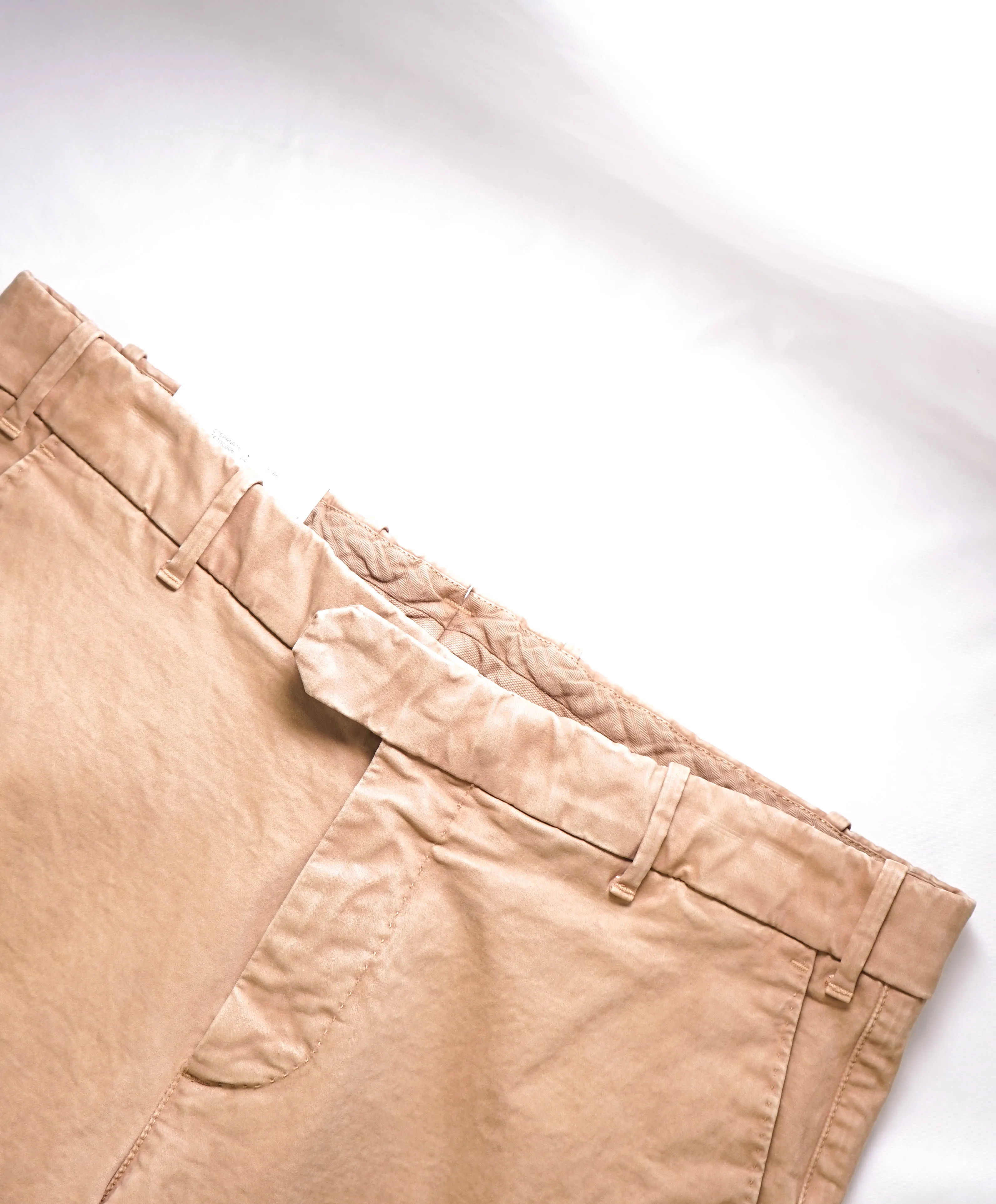 ELEVENTY - CAMEL Cotton/Elastane "MILANO" Fit Chino Casual/Slim Pants- 33W