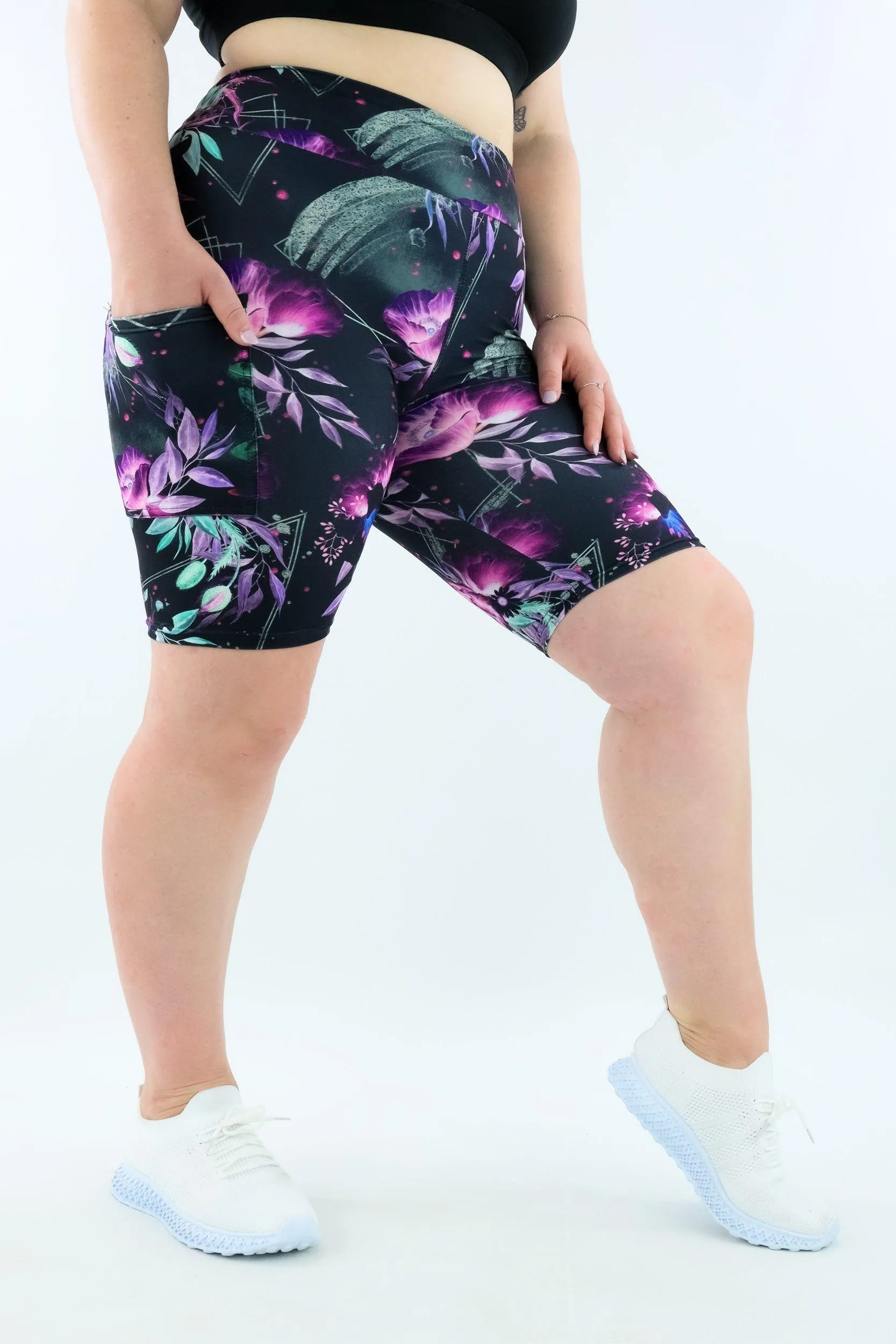Evanescent Flower - Casual - Long Shorts - Pockets