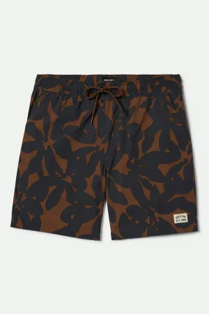 Everyday Stretch Hybrid Short 7" - Pinecone Brown Floral