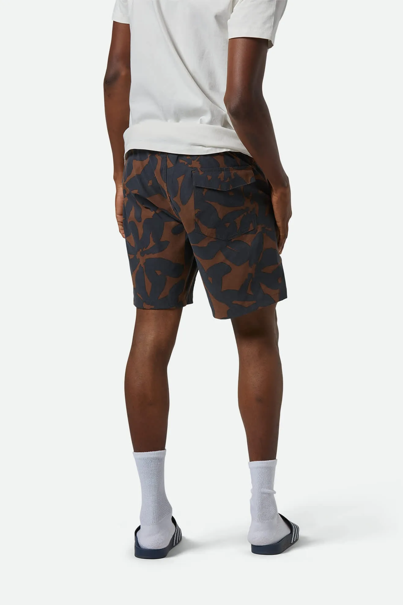 Everyday Stretch Hybrid Short 7" - Pinecone Brown Floral