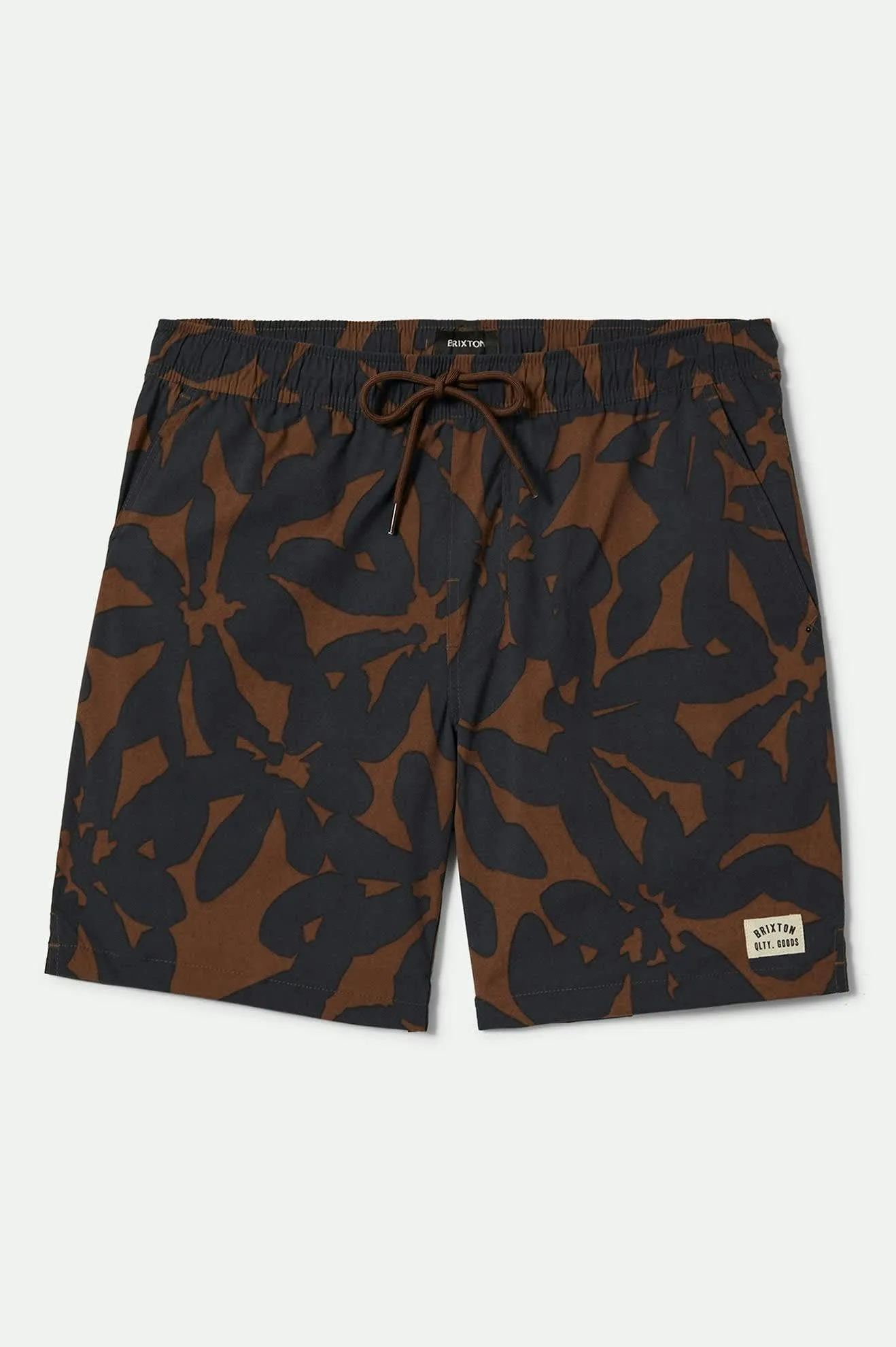 Everyday Stretch Hybrid Short 7" - Pinecone Brown Floral