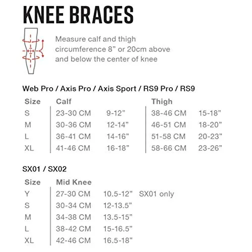 EVS Sports Unisex-Adult Axis Sport Knee Brace - Pair (Black)