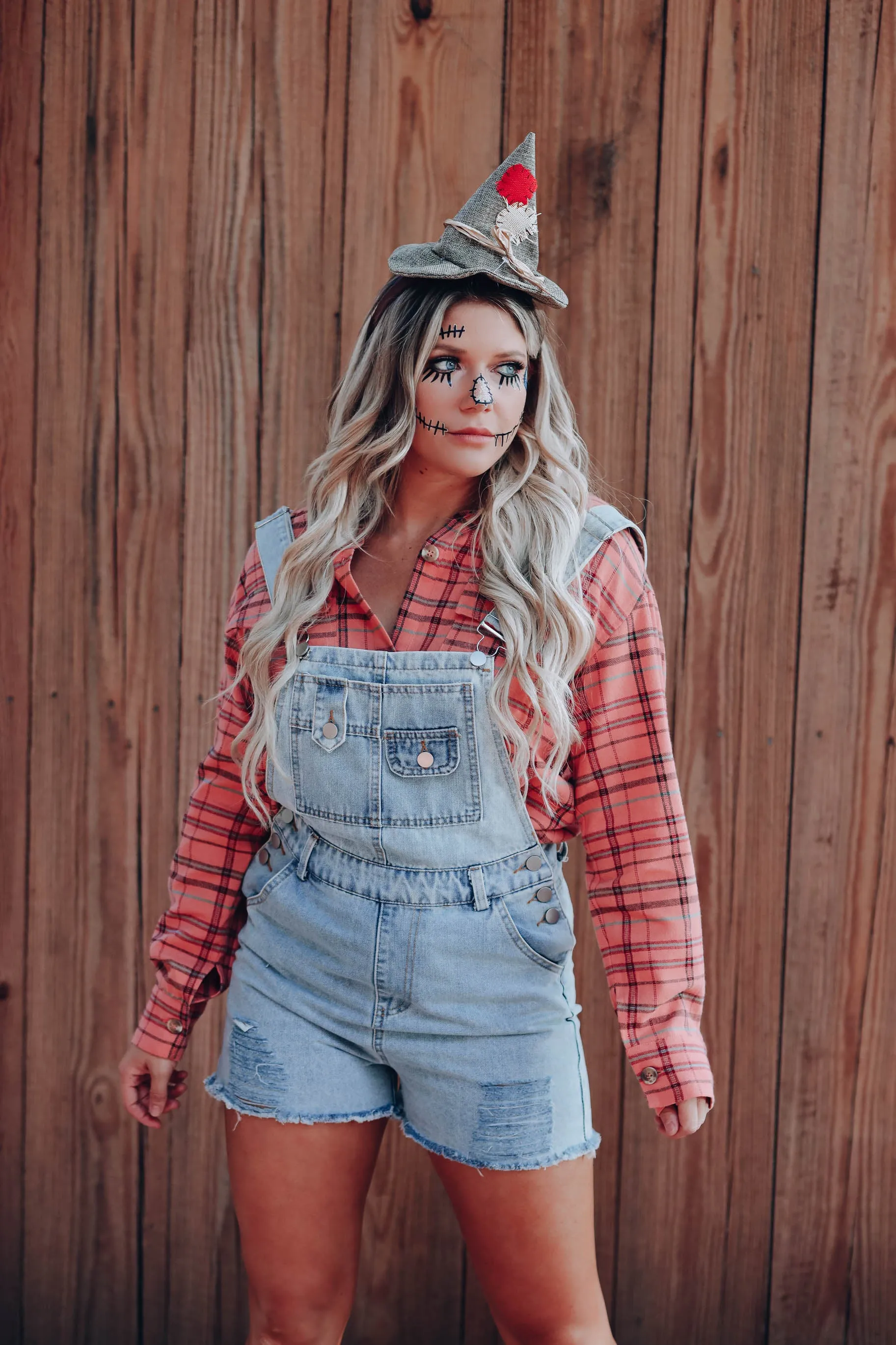 Faris Flannel Plaid Shirt - Peach