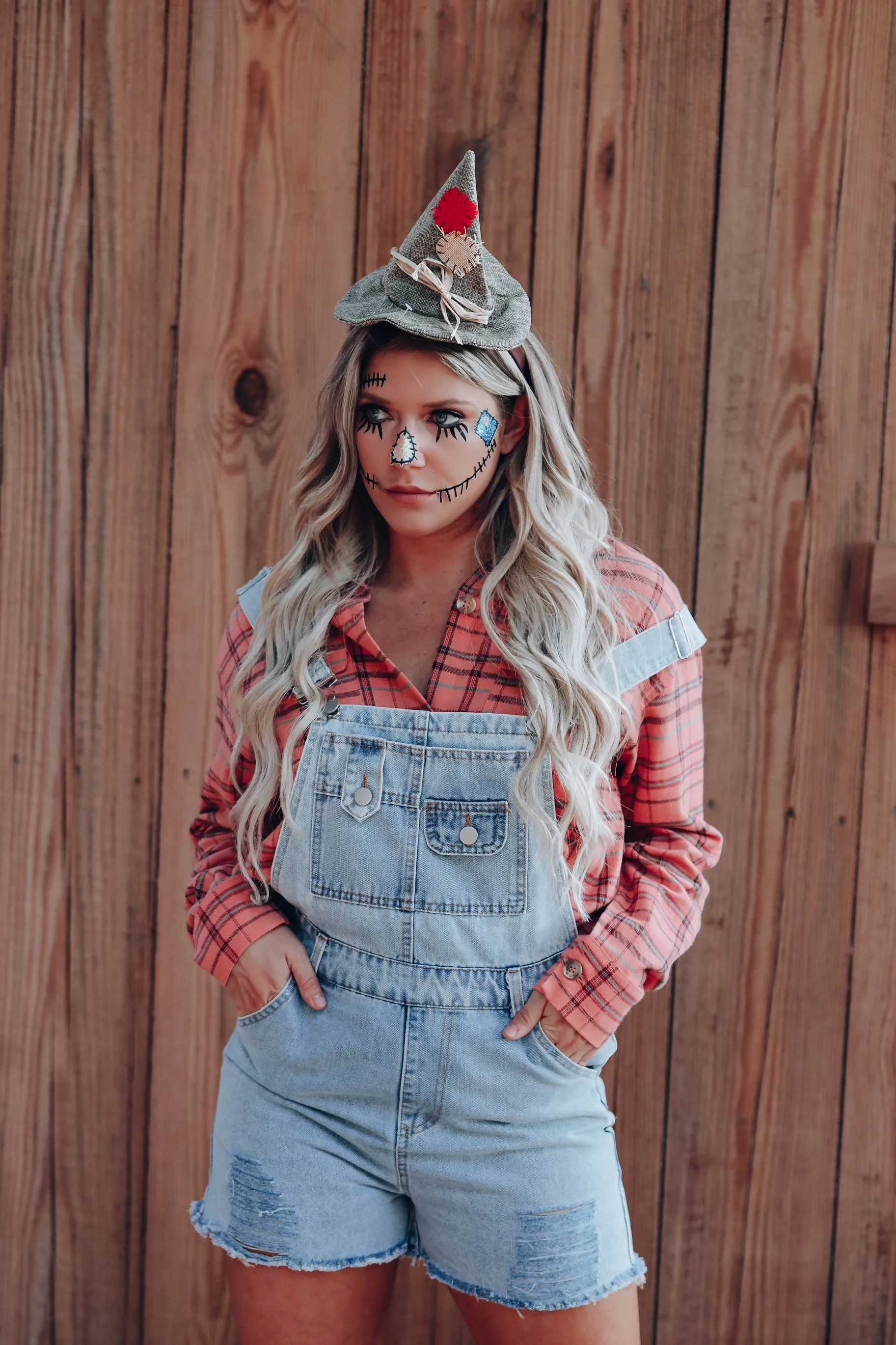 Faris Flannel Plaid Shirt - Peach