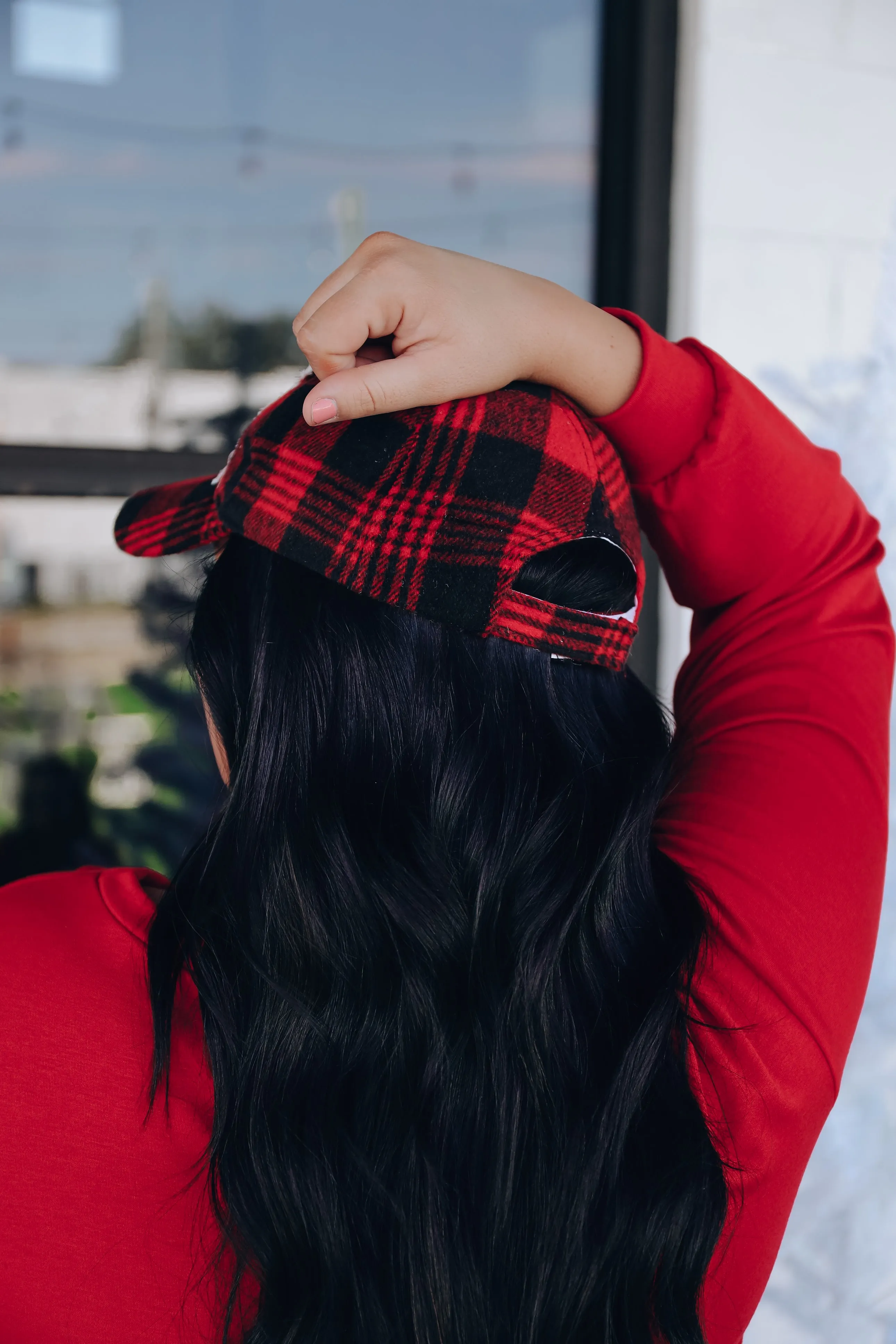 Farm Fresh Buffalo Plaid Christmas Cap