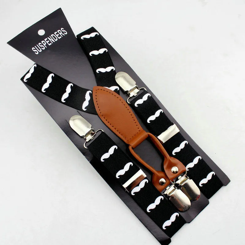 Fashion high Children Adjustable 4 Clip-on Y-back Suspenders Kids girl boy braces