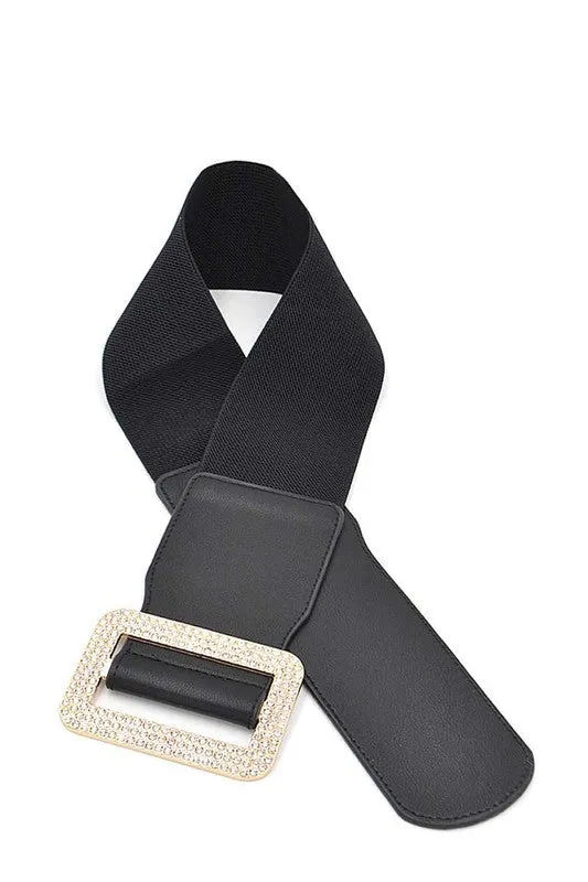 Fashion Rhinestone Rectangle Belt
