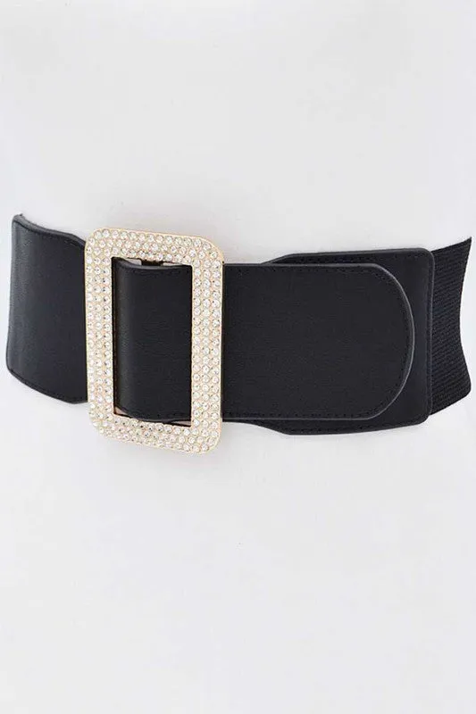 Fashion Rhinestone Rectangle Belt