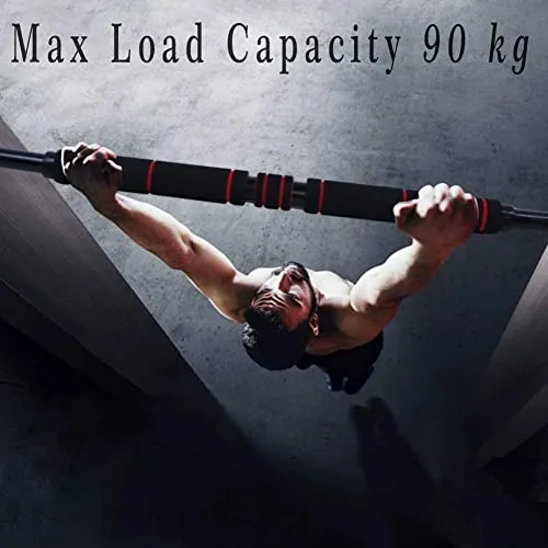 Fashnex Pull up Bar, Chin up Bar Door Way Door Mounts for Home, Gym, Fitness, Exercise for Men and Women (Black)