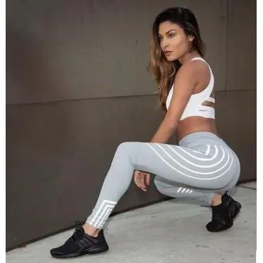 Fitness Yoga Pants Laser Printed Slimming Sports Leggings