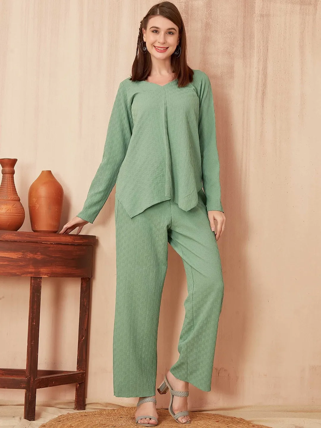 FRILLFIT Top Pant Co-ords Set