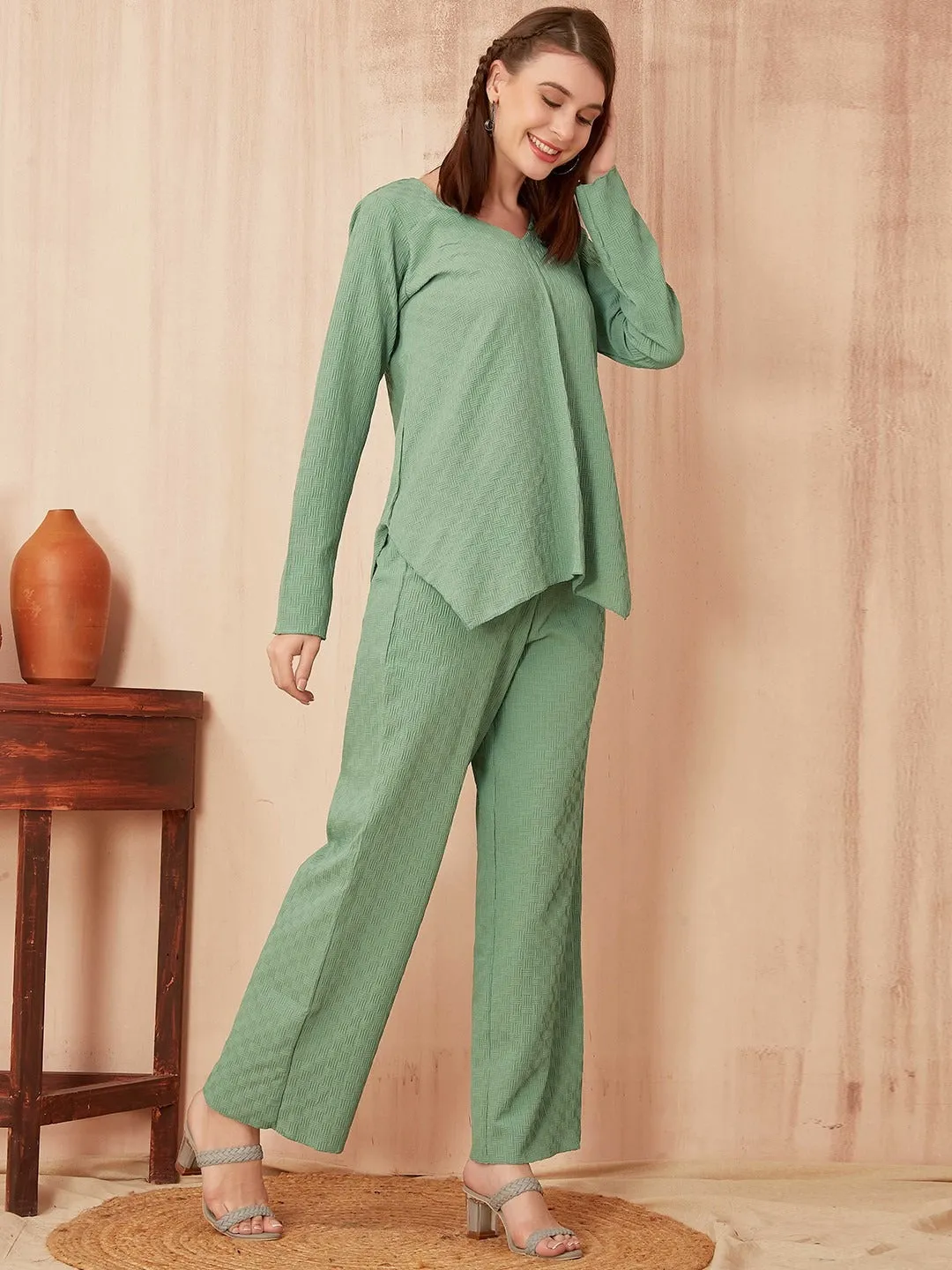 FRILLFIT Top Pant Co-ords Set
