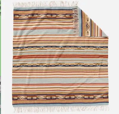 Fringed Chimayo Throw by Pendleton, Harvest Tan