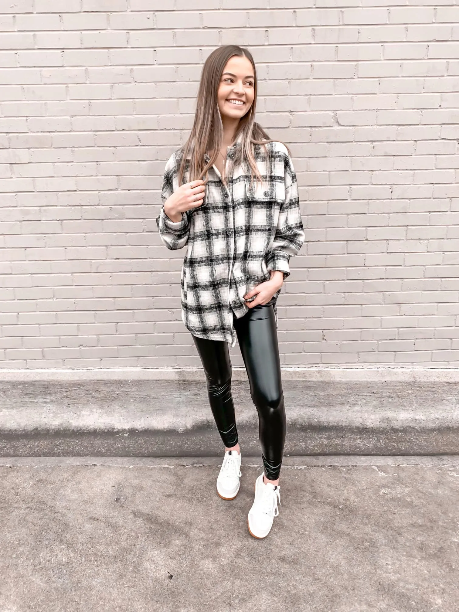 Furry Nights Plaid Shacket