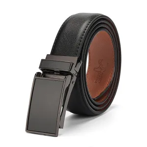 Genuine Leather Strap Automatic Buckle Belt For Men