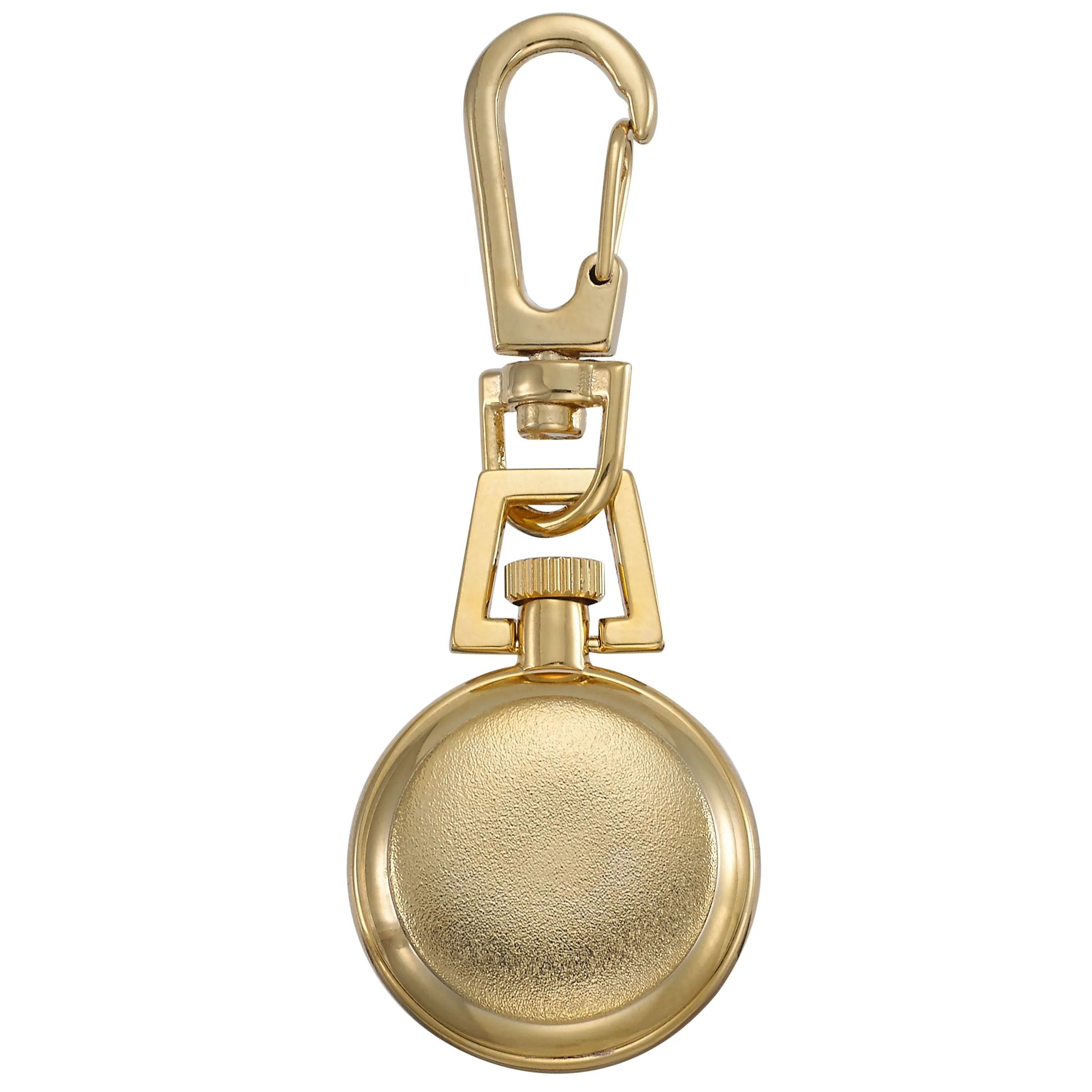 Gotham Unisex Gold-Tone Analog Quartz Keychain Clip Fob Watch # GWC18107-5G