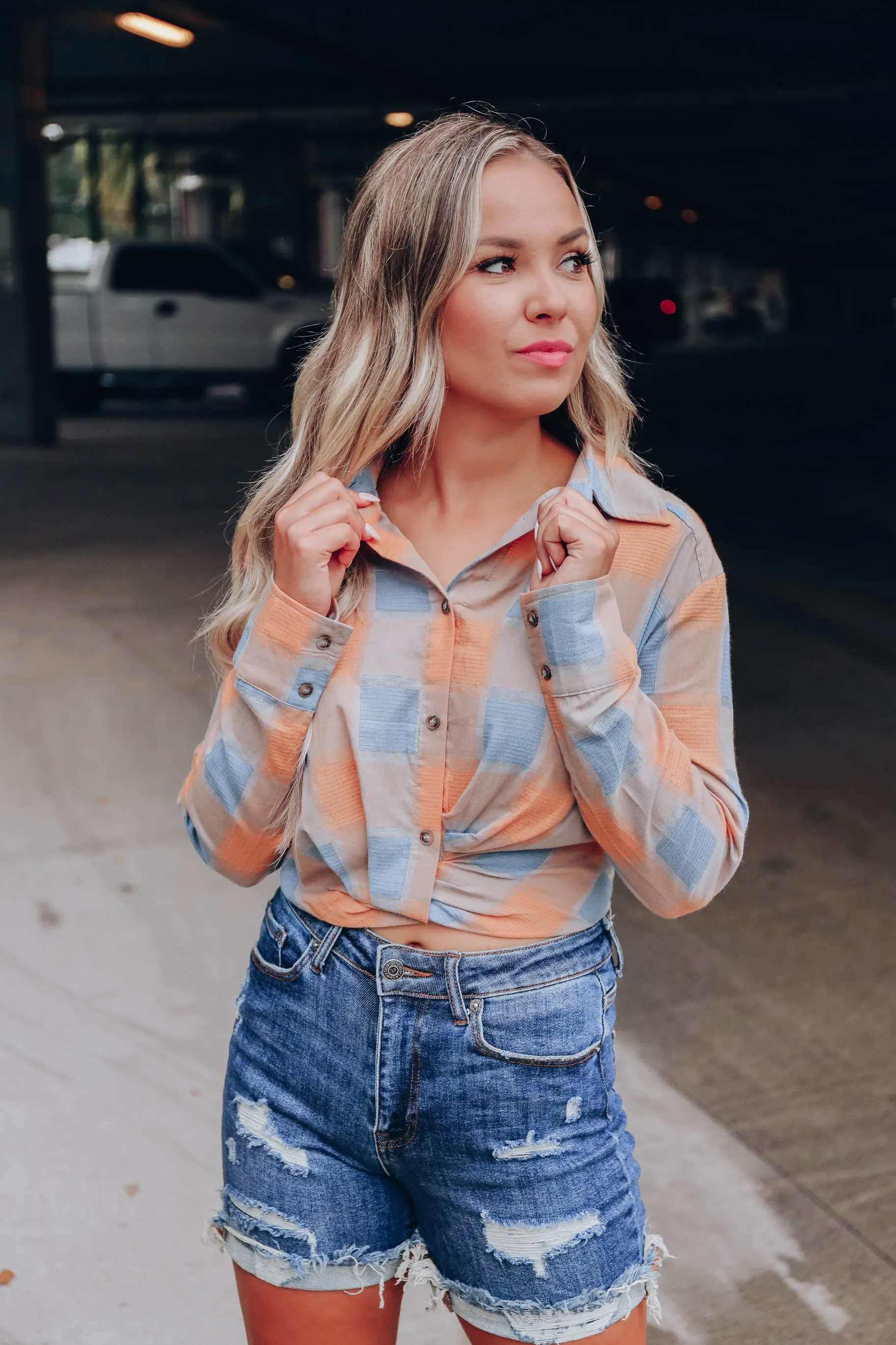 Gwen Plaid Crop Top