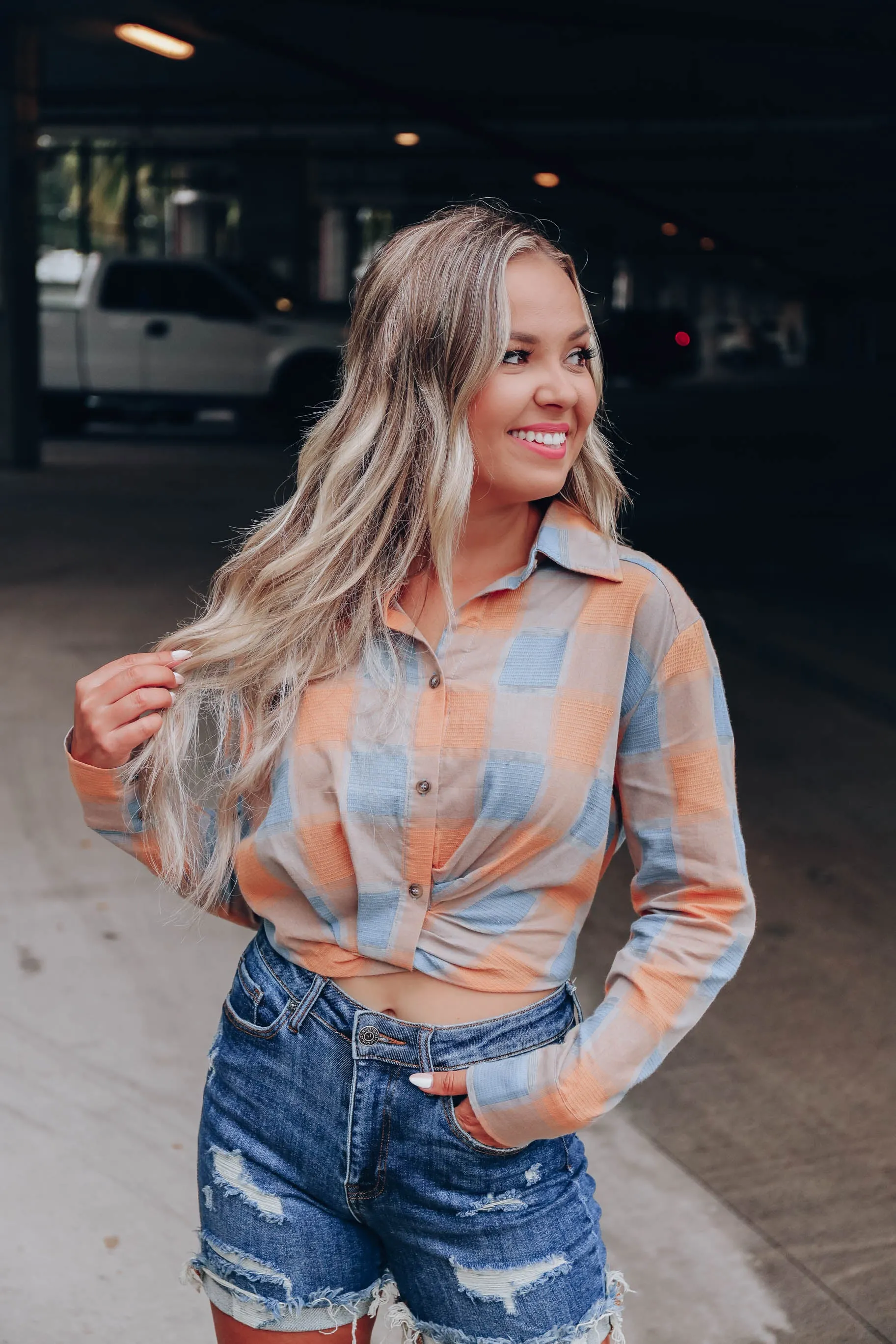 Gwen Plaid Crop Top