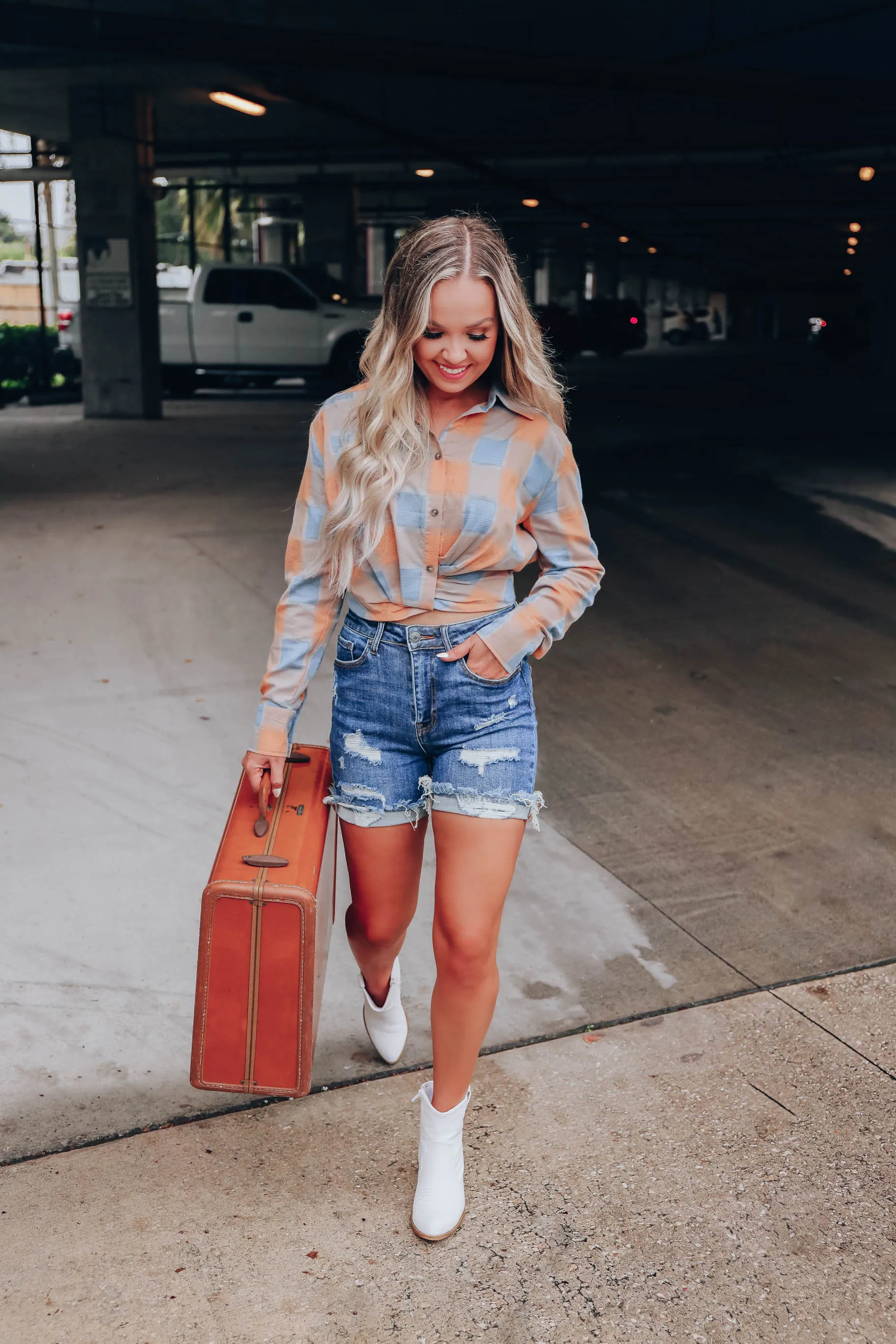 Gwen Plaid Crop Top