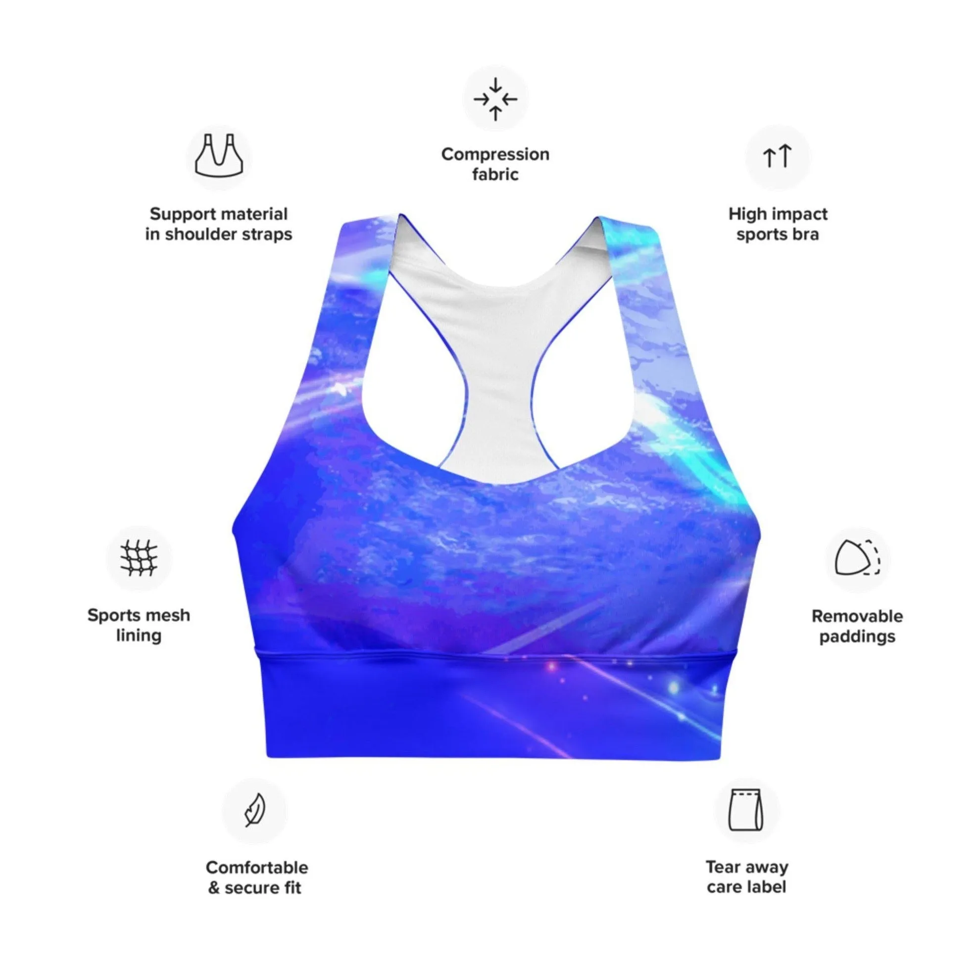 Hawai'i Dolphins Longline Sports Bra