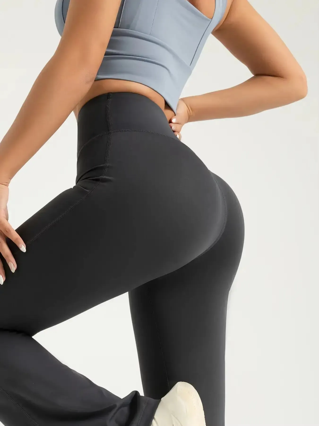 High-Waisted Leggings Women Elastic Waist XL Sports Gym Pants
