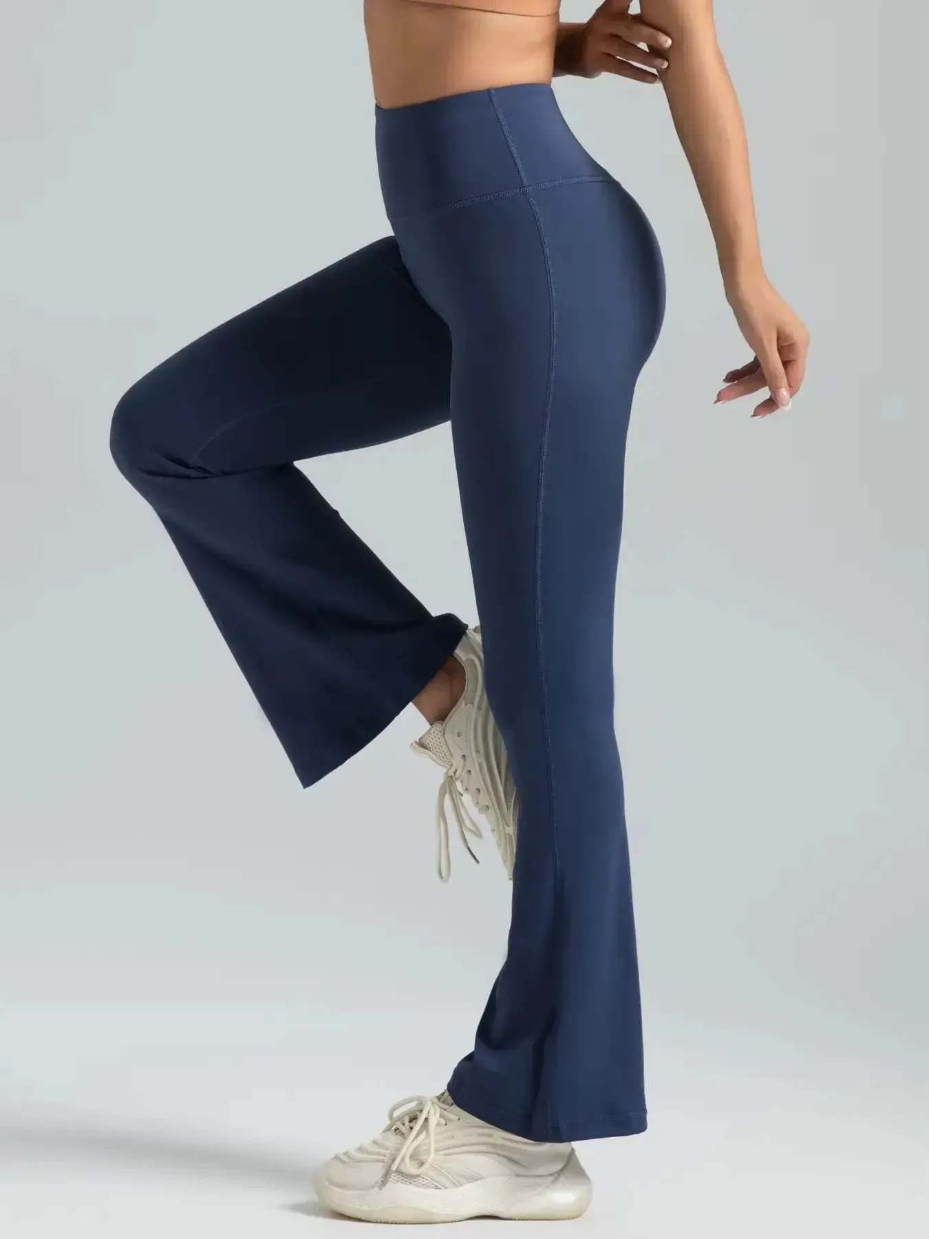 High-Waisted Leggings Women Elastic Waist XL Sports Gym Pants