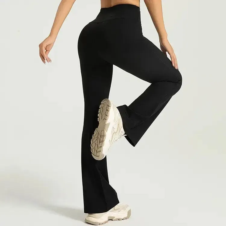High-Waisted Leggings Women Elastic Waist XL Sports Gym Pants