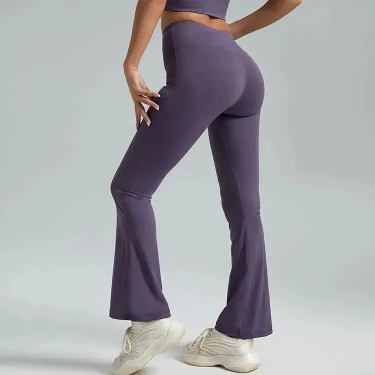 High-Waisted Leggings Women Elastic Waist XL Sports Gym Pants