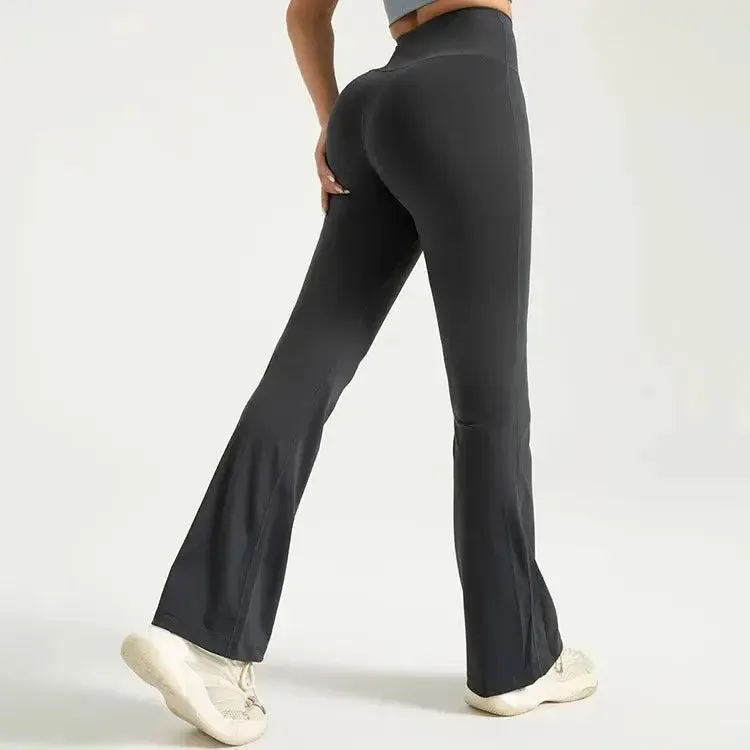 High-Waisted Leggings Women Elastic Waist XL Sports Gym Pants