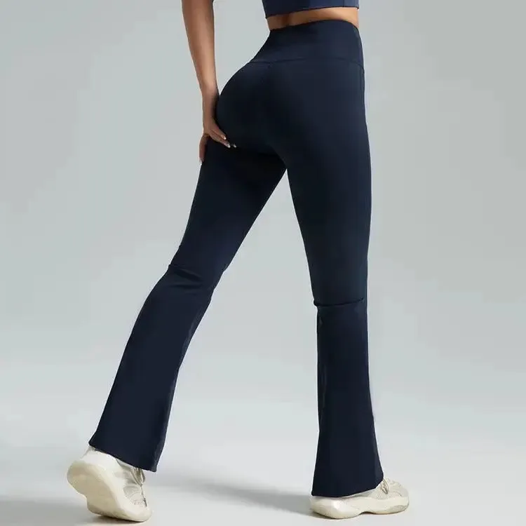 High-Waisted Leggings Women Elastic Waist XL Sports Gym Pants