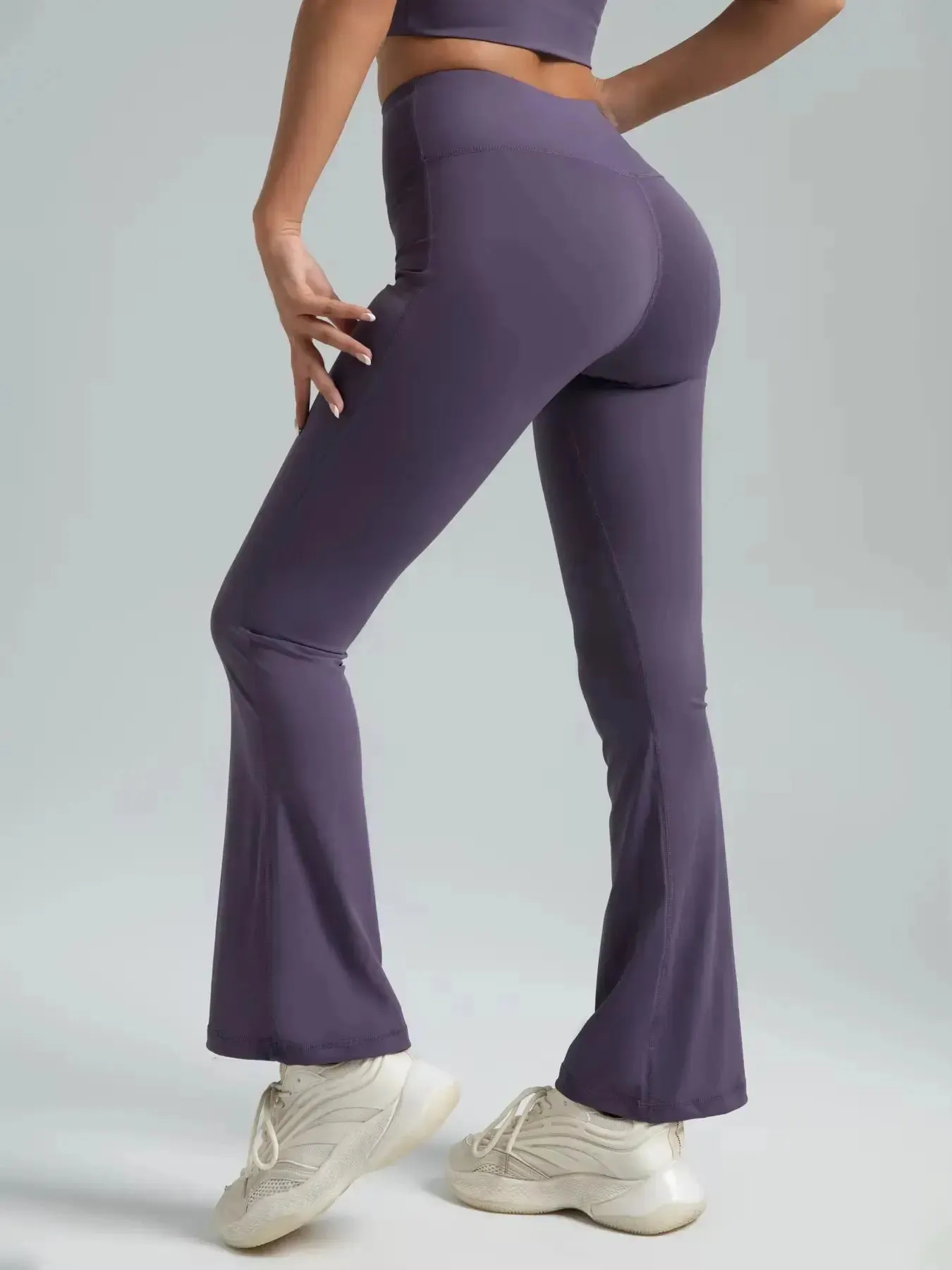 High-Waisted Leggings Women Elastic Waist XL Sports Gym Pants