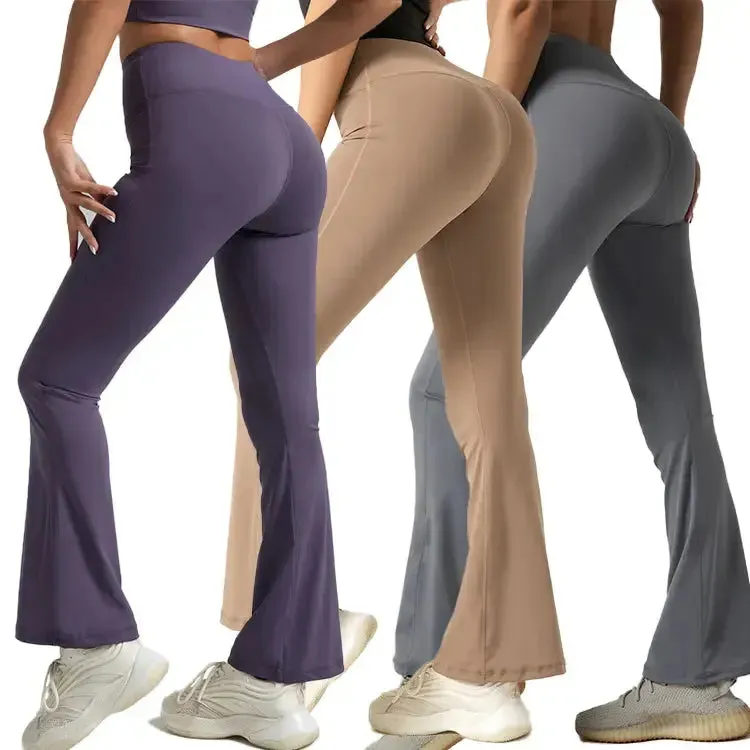High-Waisted Leggings Women Elastic Waist XL Sports Gym Pants