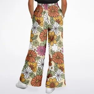 Hippie Flower Power Flare Pants