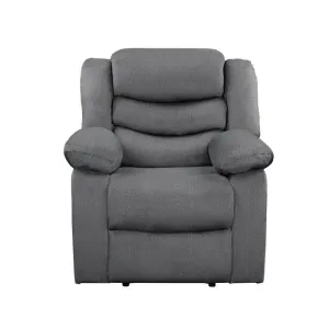 Homelegance Furniture Discus Double Reclining Chair in Gray 9526GY-1