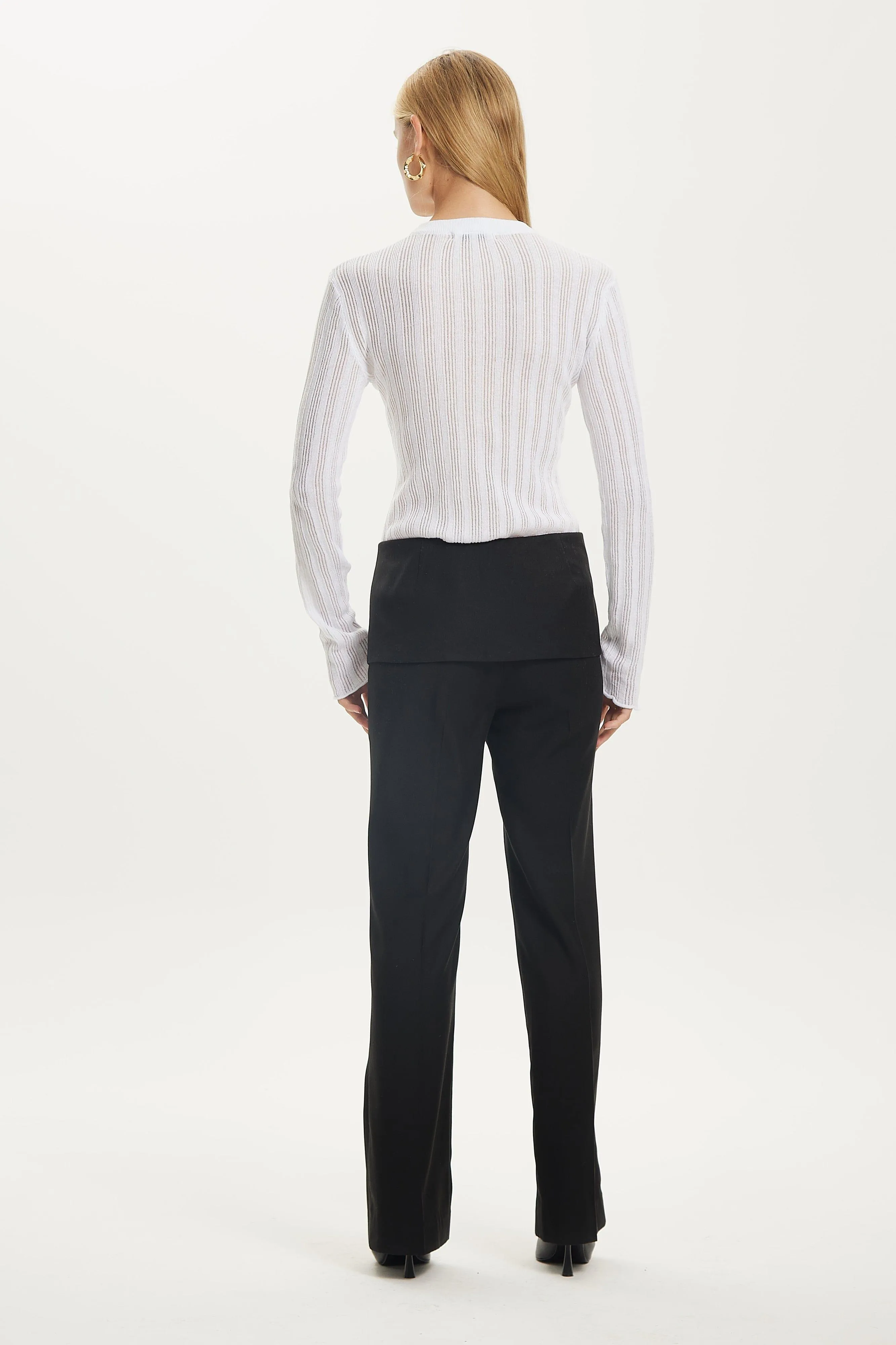 IN THE FOLD TROUSERS | BLACK