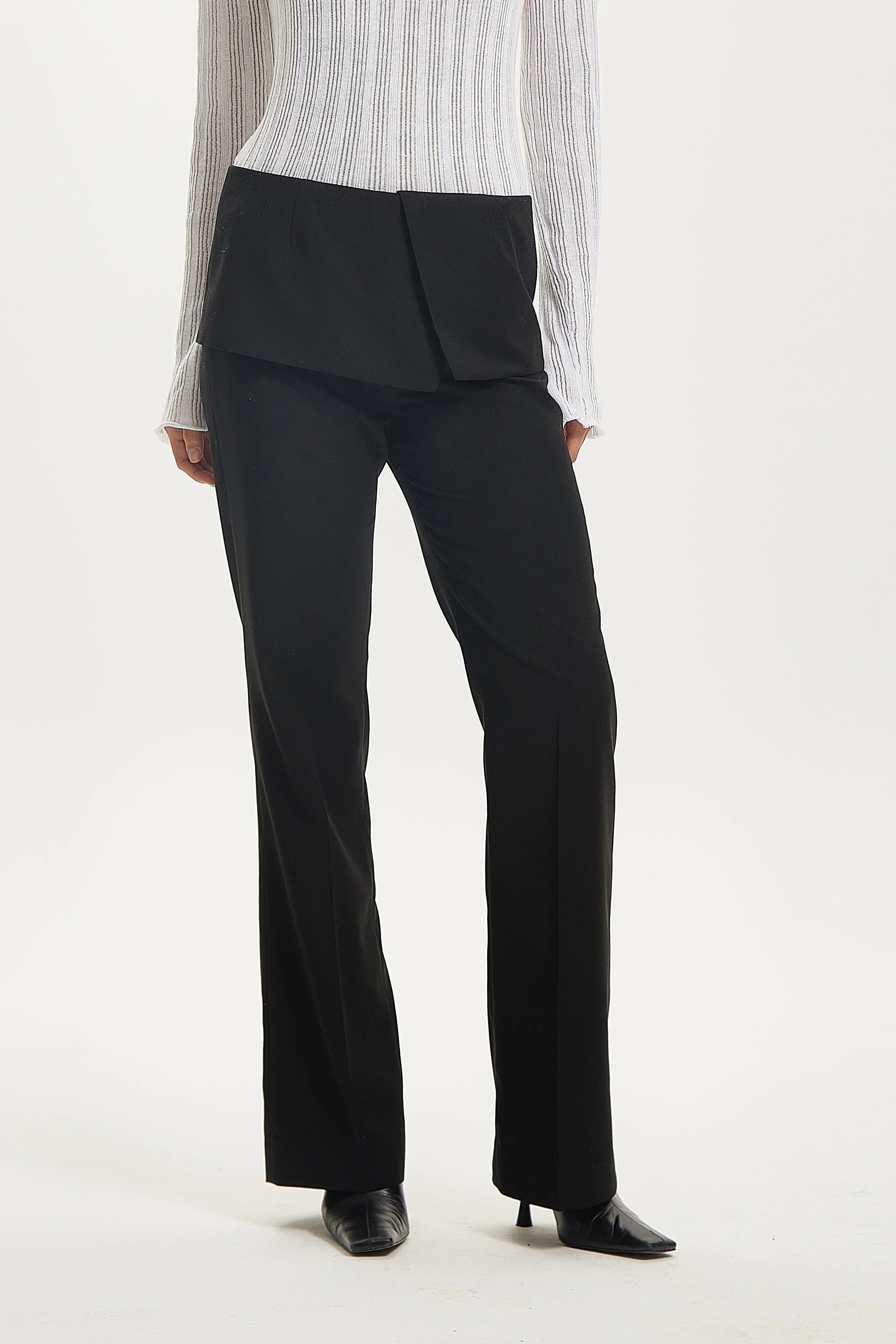 IN THE FOLD TROUSERS | BLACK