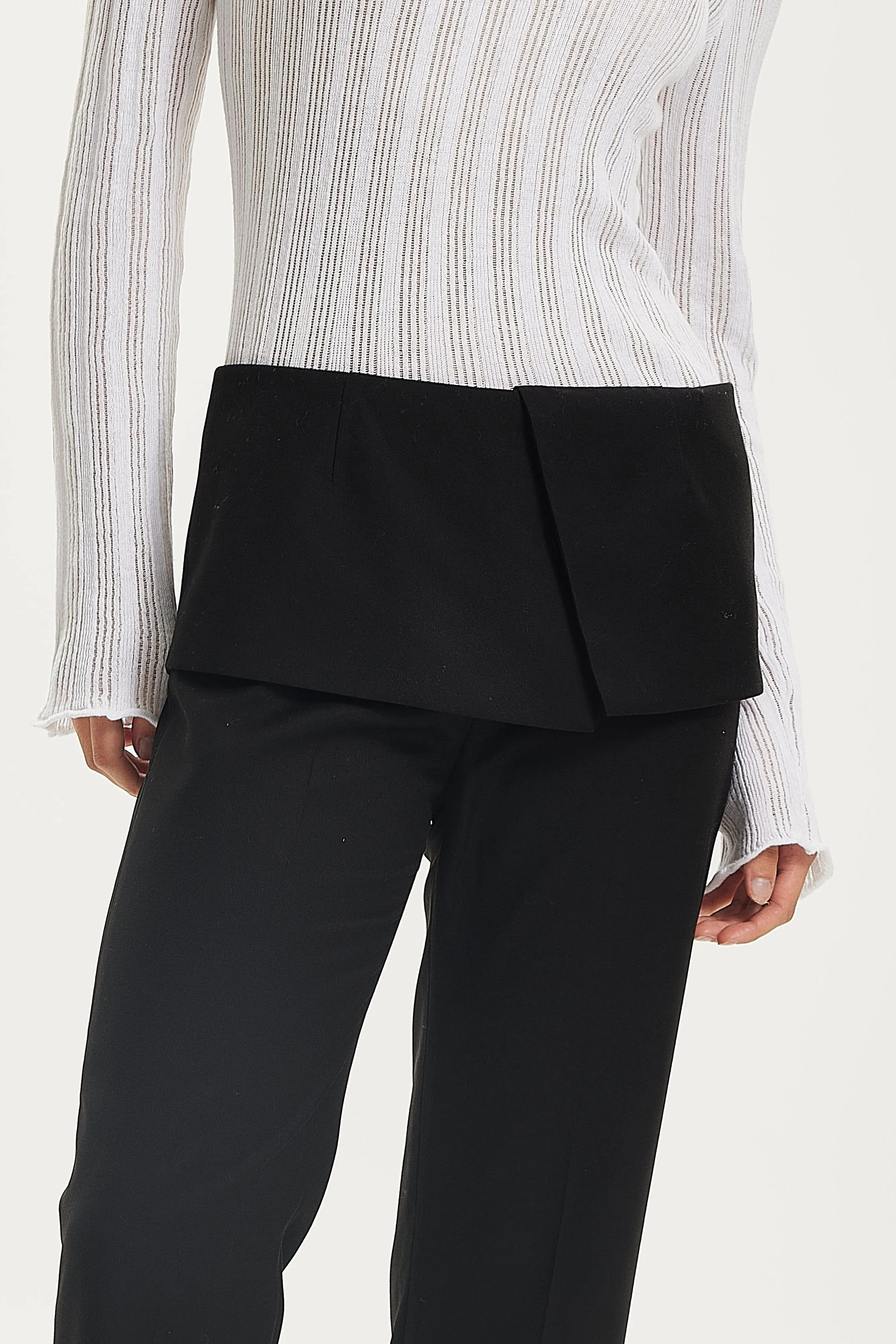 IN THE FOLD TROUSERS | BLACK
