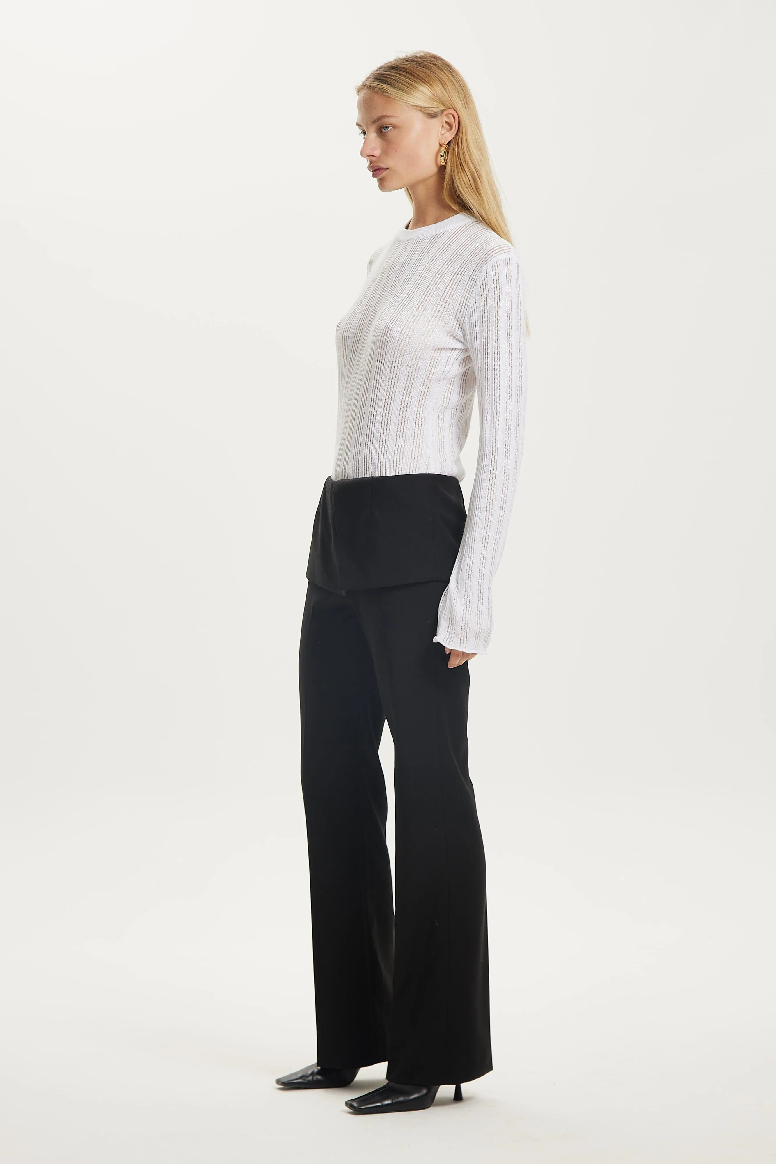 IN THE FOLD TROUSERS | BLACK