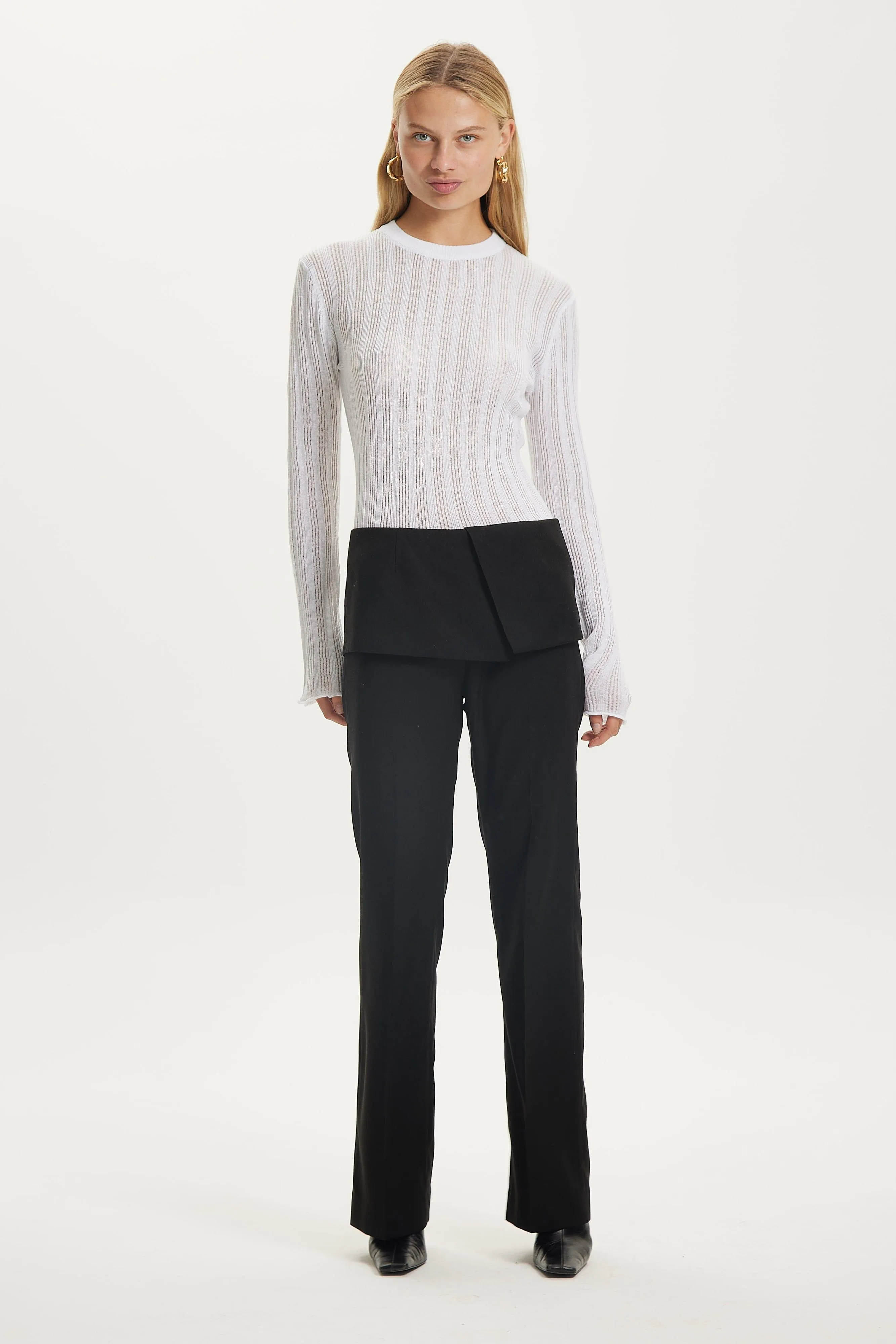 IN THE FOLD TROUSERS | BLACK