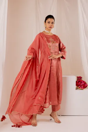 Ivara Kurta Set with Chanderi Dupatta