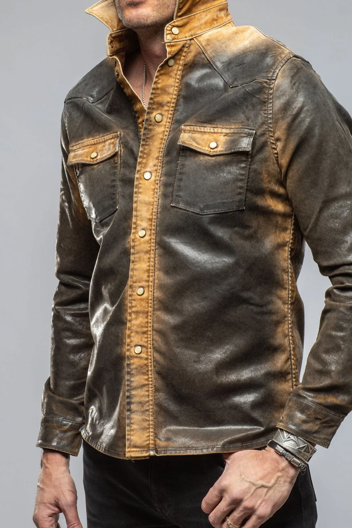 Joey Painted Shirt In Camello