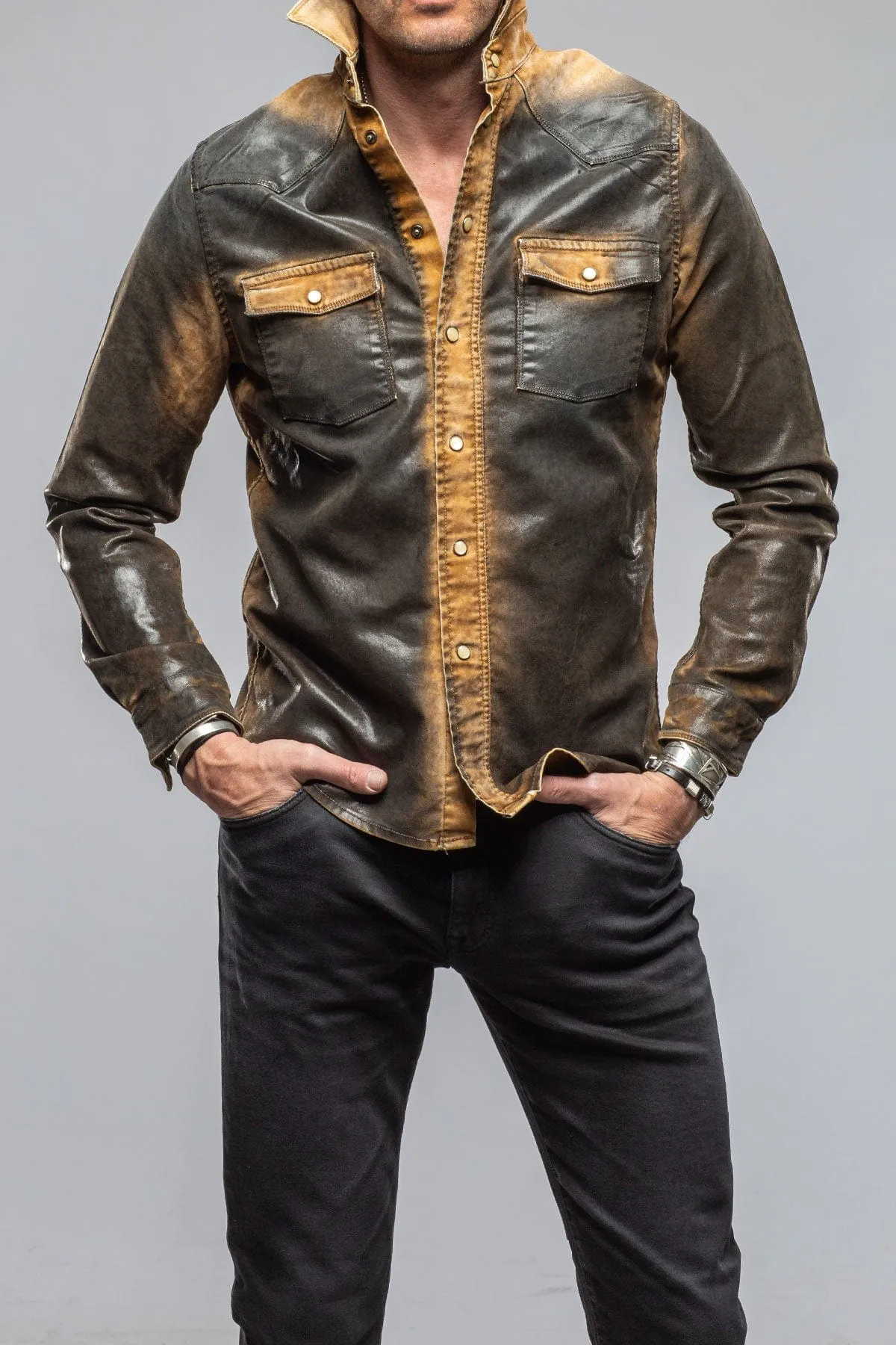 Joey Painted Shirt In Camello