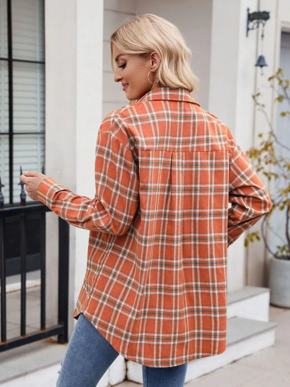 Kristi Plaid Button Up Long Sleeve Shirt