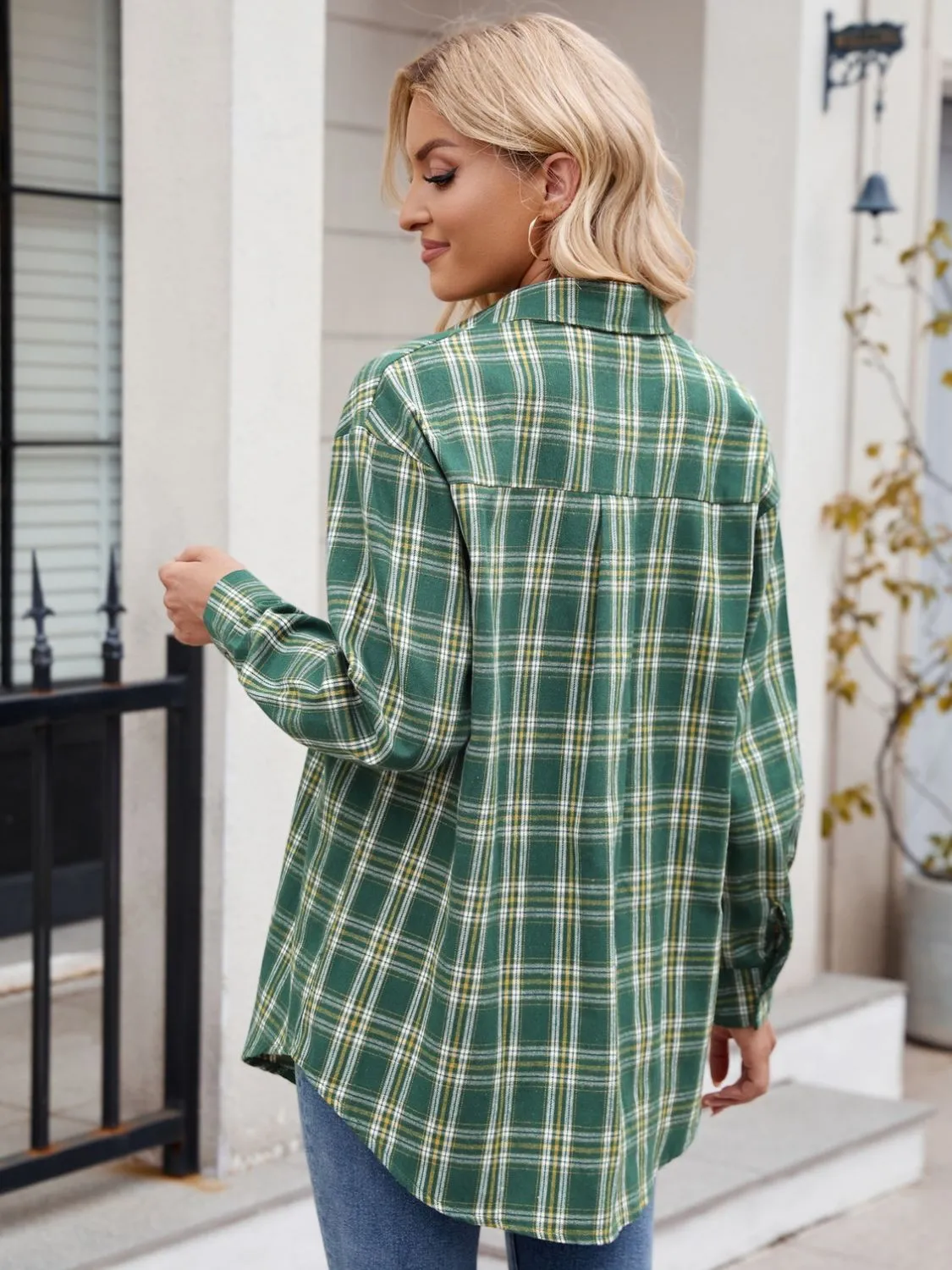 Kristi Plaid Button Up Long Sleeve Shirt