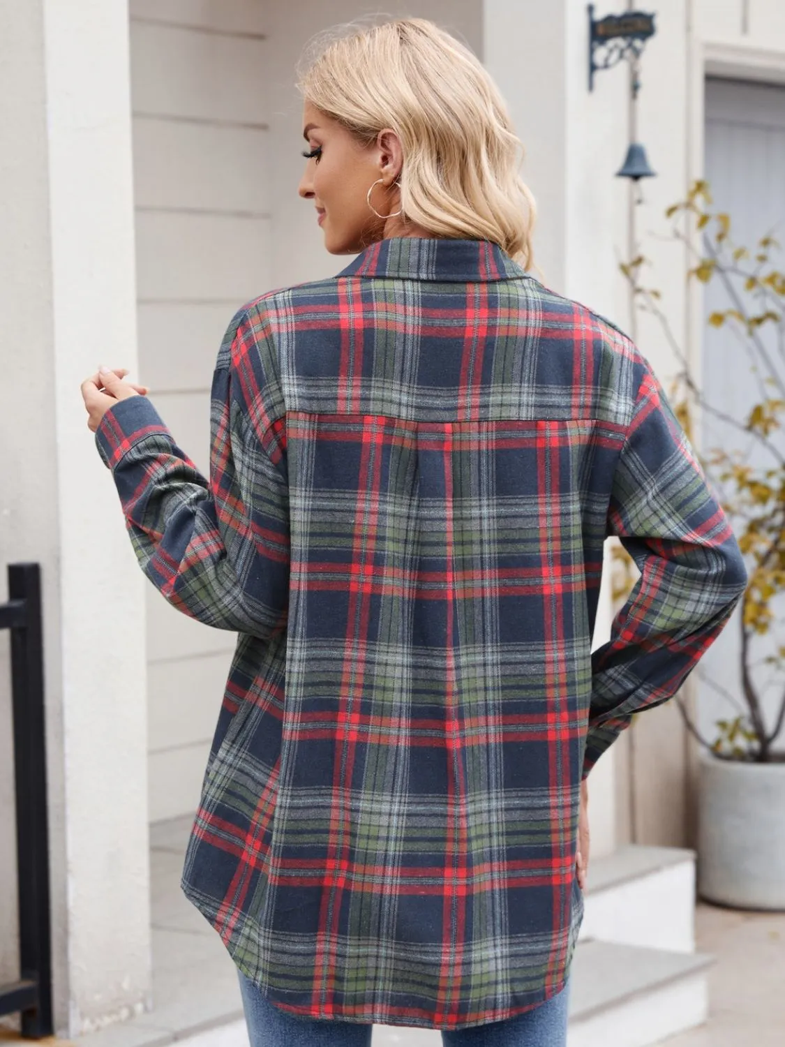 Kristi Plaid Button Up Long Sleeve Shirt