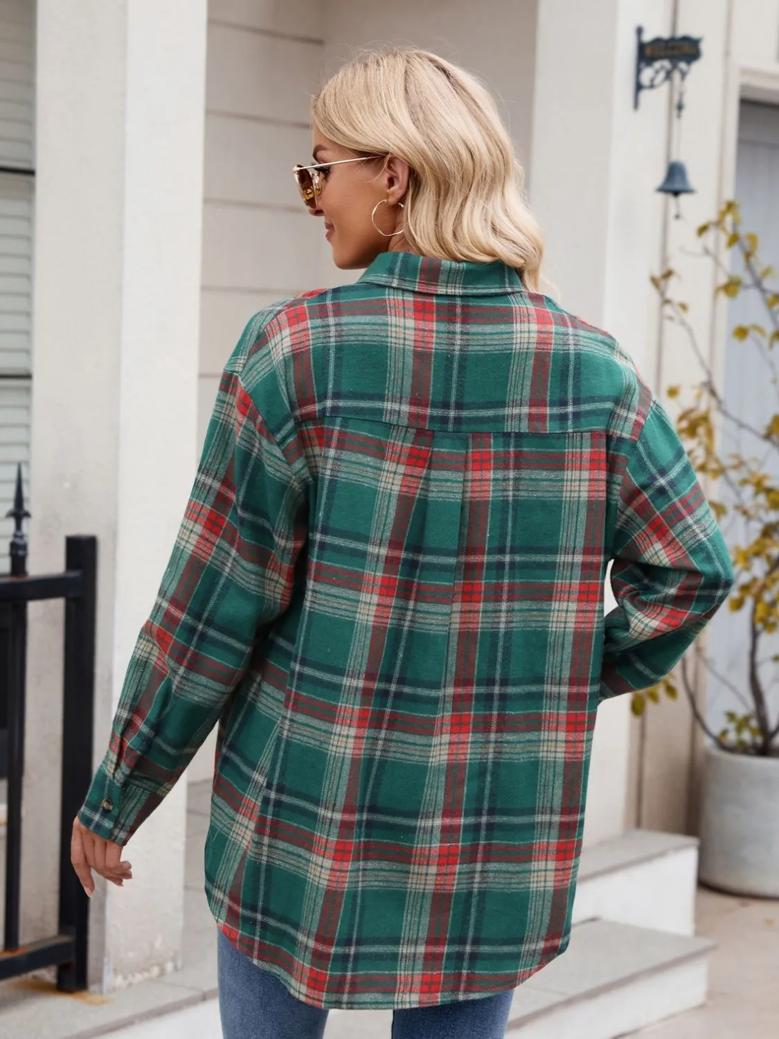 Kristi Plaid Button Up Long Sleeve Shirt