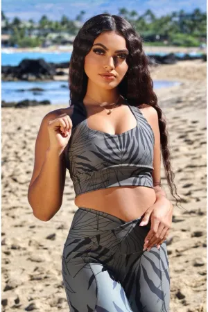 'Ōkupu Longline sports bra