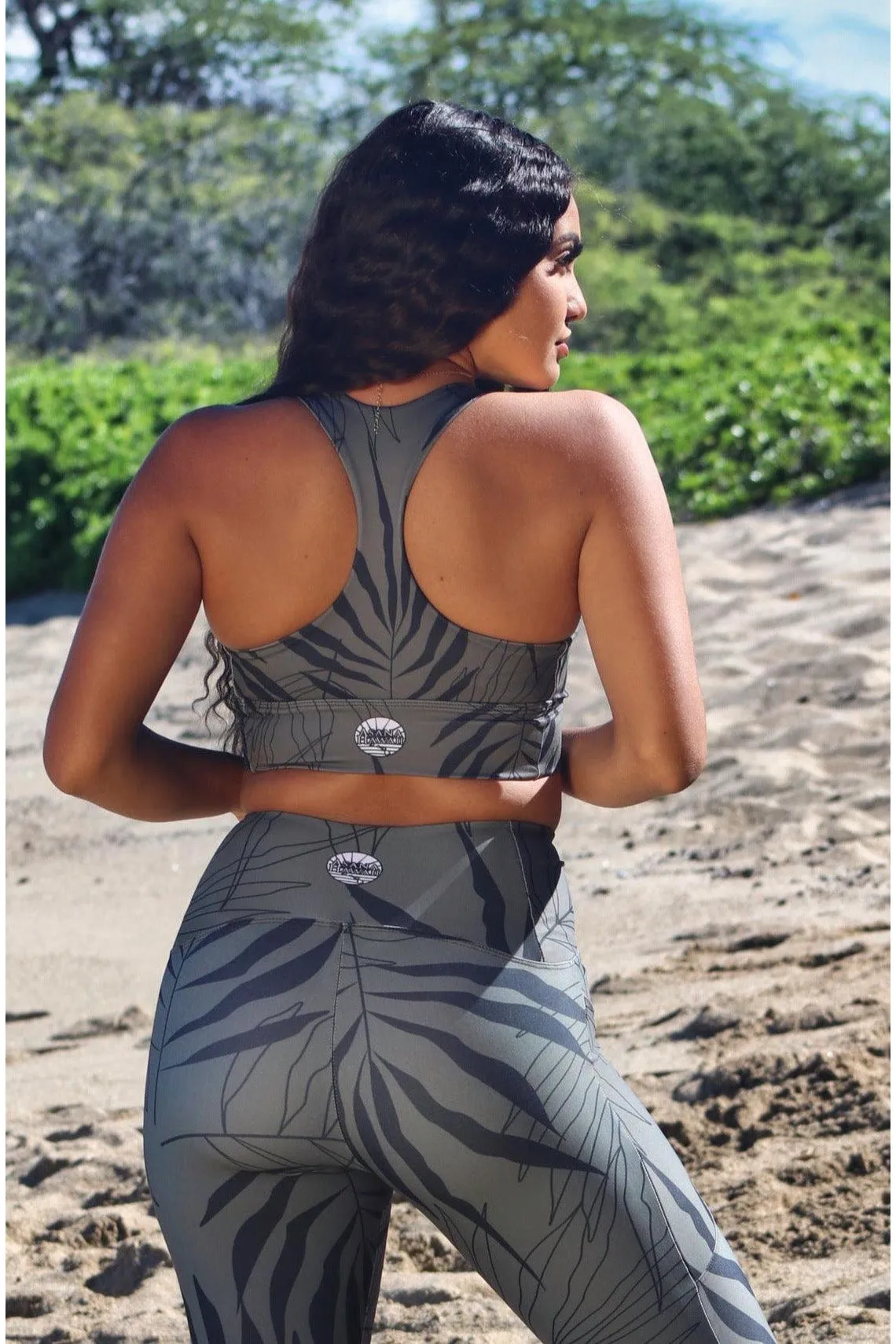 'Ōkupu Longline sports bra